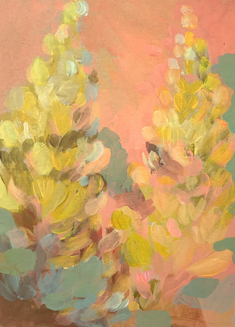 Mein Garten A01 · Acryl · 10x15cm · 2023