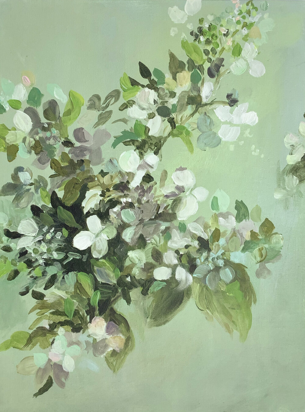 Am Morgen 01 · Acryl · 40x50cm · 2024