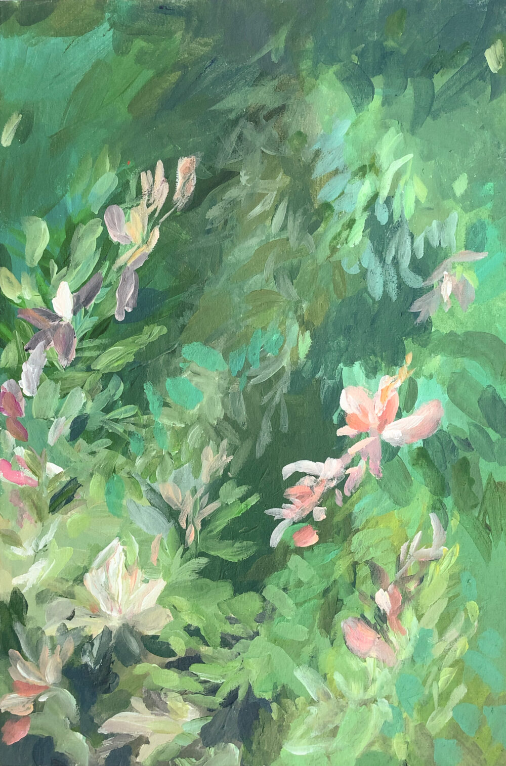 Monet gewidmet 02 · Acryl · 20x30cm · 2024